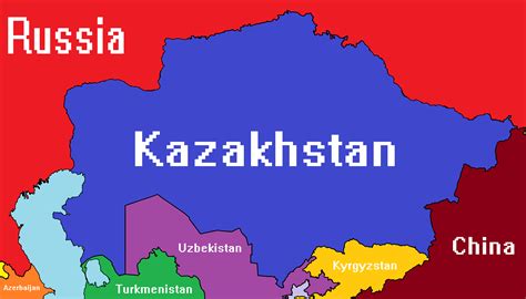 Kazakhstan but with their border with Russia set to the Ural and Irtysh rivers : r/imaginarymaps