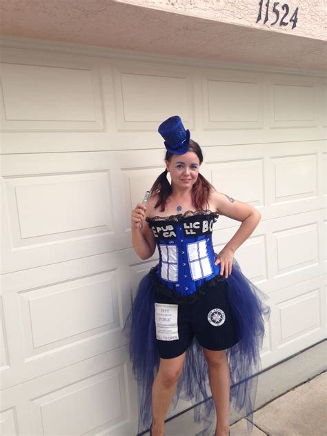 My TARDIS costume. | Dr who costume, Tardis costume, Doctor who