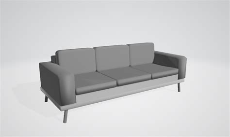 Sofa Free 3D Model - .blend .obj .3ds .fbx - Free3D