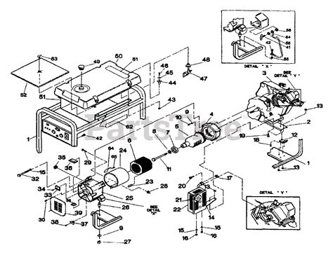 Generac 9586-0 - Generac 3,500 Watt Portable Generator Generator Repair Parts No. 88514 Parts ...