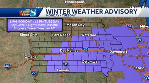 Iowa weather: Des Moines could see icy conditions for Tuesday morning ...