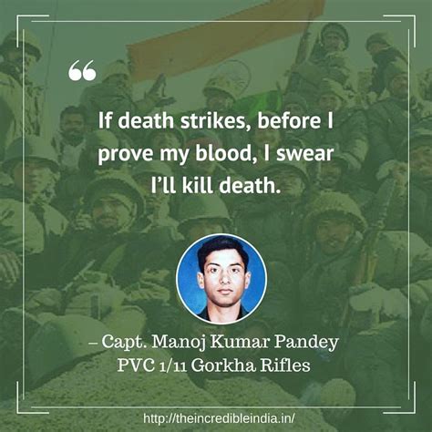 Image result for captain manoj pandey | Army quotes, Indian army quotes, Indian army