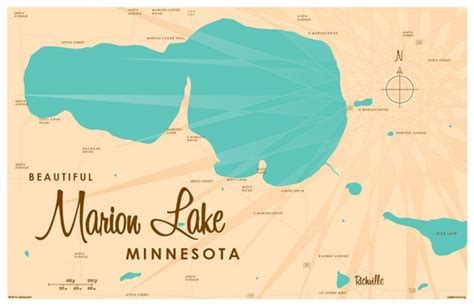 Marion Lake MN Map Print