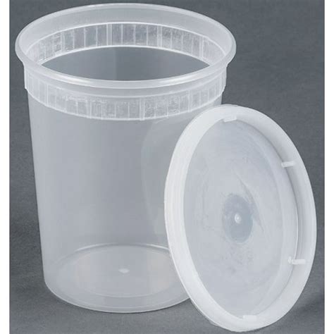 25 sets 32oz plastic soup/Food container with lids - Walmart.com - Walmart.com