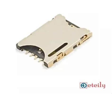 ETEILY ET-NO6PPTPL-MBJR Nano SIM Card Connector 6 Pin Push-Pull Type Metal Body, 0.5 A at Rs 100 ...