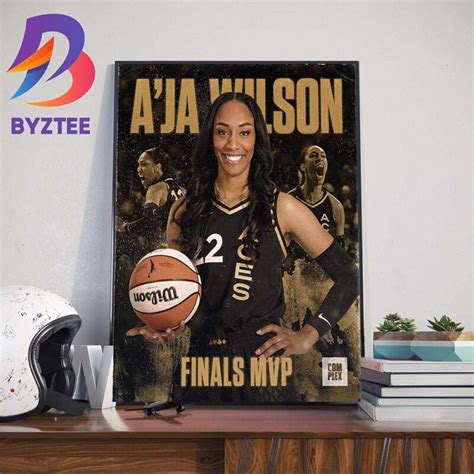 2023 WNBA Finals MVP Is Aja Wilson Of The Las Vegas Aces Wall Decor ...