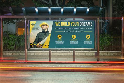 Construction Business Billboard Template Vol4, Print Templates | GraphicRiver