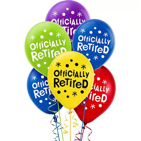 Happy Retirement Celebration Balloons 15ct | Party City