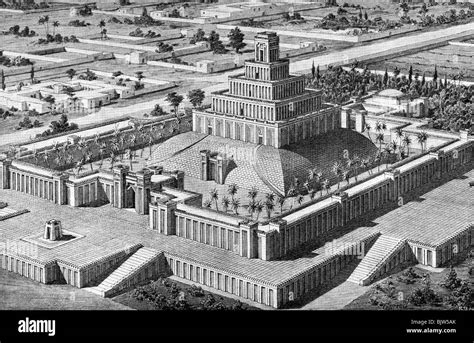 ancient world, Babylon, architecture, Chaldean Ziggurat Stock Photo ...