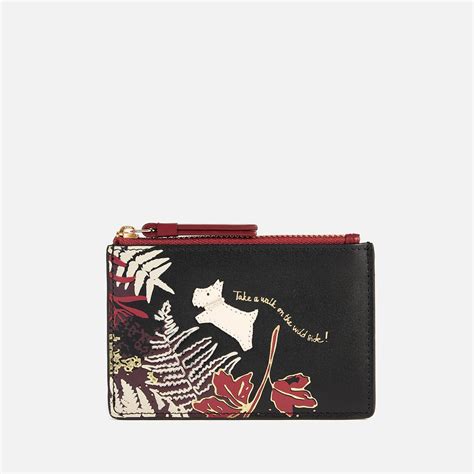 Radley Women's Wild Side Small Zip Top Coin Purse - Black