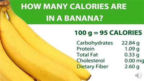 how many calories in 1 banana - YouTube