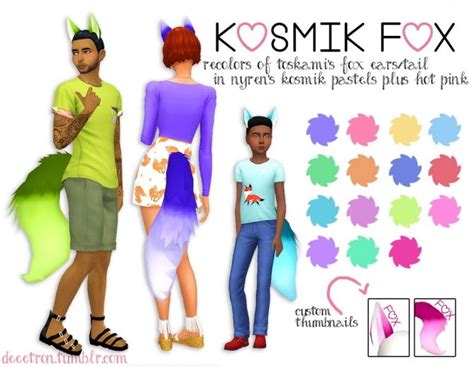 Toskami's Fox Ears/Tail in nyren's kosmik pastels by dtron at ...