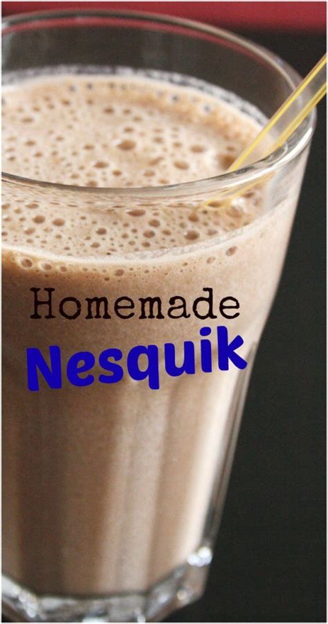 homemade nesquik | Nesquik, Nesquik recipes, Nesquick recipes