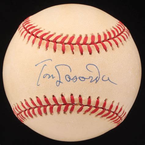 Tom Lasorda Signed ONL Baseball (AI Verified COA) | Pristine Auction