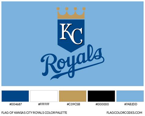 Kansas City Royals flag color codes