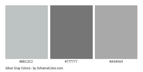 Silver Gray Color Scheme » Gray » SchemeColor.com