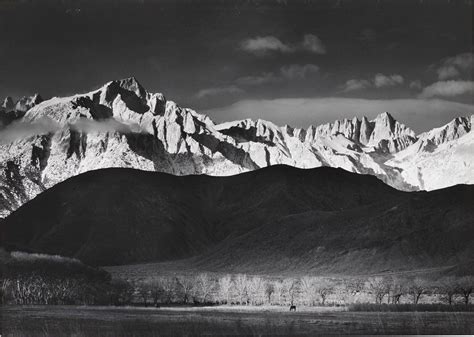 ANSEL ADAMS (1902–1984), Winter Sunrise, Sierra Nevada, from Lone Pine, California, 1944 ...