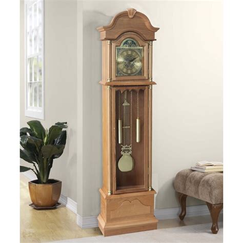 Alcott Hill® Traditional 72" Floor Standing Grandfather Clock & Reviews ...