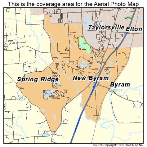 Aerial Photography Map of Byram, MS Mississippi