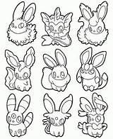 Glaceon Coloring Pages sketch template