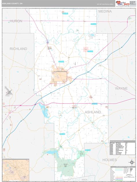 Map Of Ashland County Ohio | Maps Of Ohio