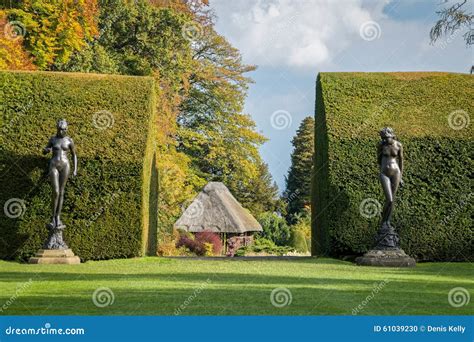 Chirk Castle Gardens Wales UK Stock Photo - Image of rural, topiary: 61039230