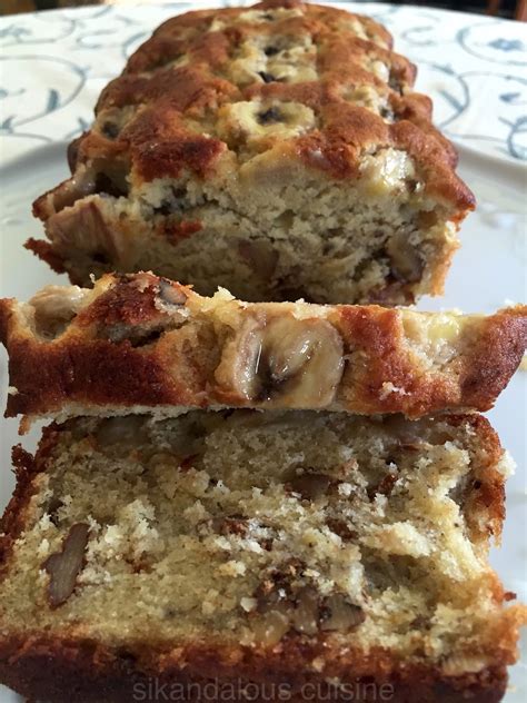 Sikandalous Cuisine: Super Moist Banana Walnut Cake by #sikandalouscuisine