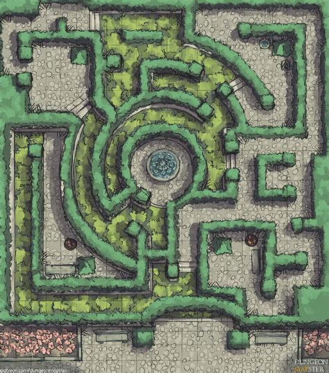 Nobleman's Labyrinth (Public) | Patreon | Dungeon maps, Fantasy map, Fantasy world map