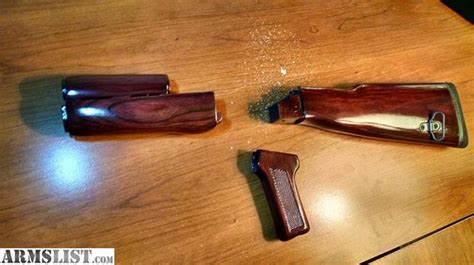 ARMSLIST - For Sale: AK / AKM / AK47 Wood Furniture Set; Red; New