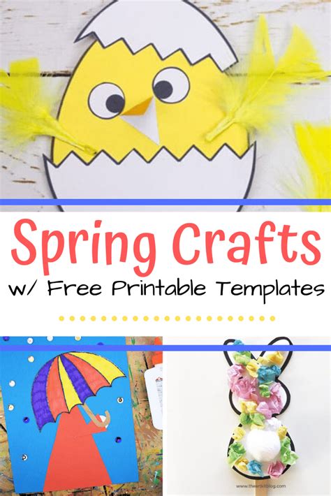 Printable Template Spring Crafts