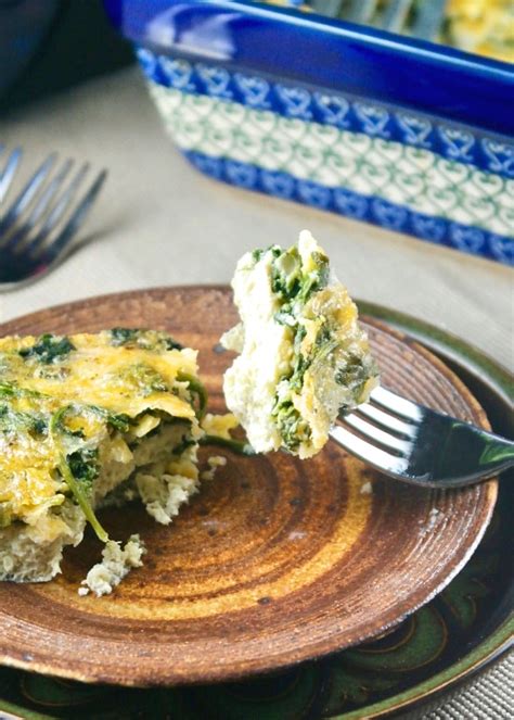 Spinach and Cheese Egg Bake | The Foodie Affair