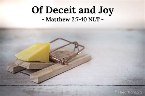 "Of Deceit and Joy" — Matthew 2:7-10 (What Jesus Did!)