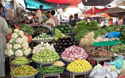 Vegetables, fruit, fish, and other essentials for Pakistani cuisine, at ...