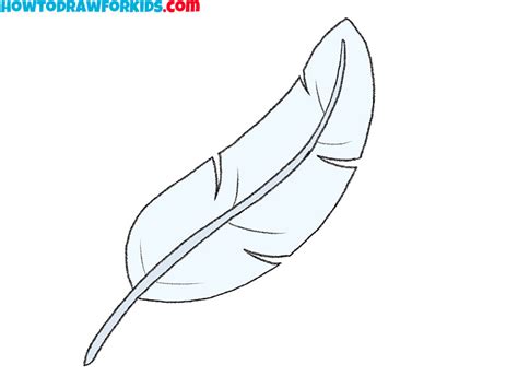 How to Draw a Bird Feather - Easy Drawing Tutorial For Kids