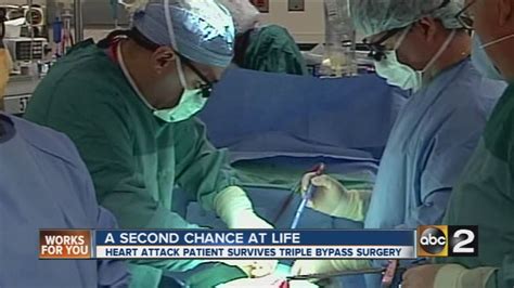 Heart attack patient survives triple bypass surgery - YouTube