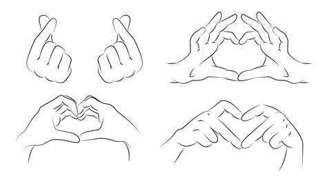 illustration of a set of hand drawn hearts, heart in hands,hands holding heart, hands in heart ...