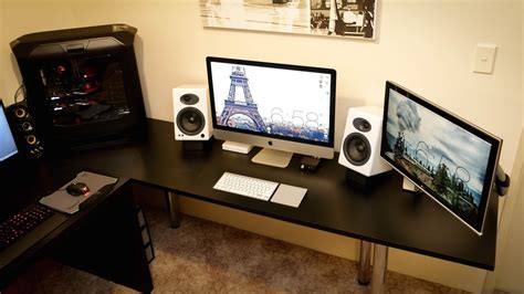 Mac Setup: Dual Display iMac 27″ and a Decked Out PC