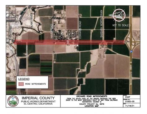 Orchard Road Fixes Coming Next Month - Calexico Chronicle