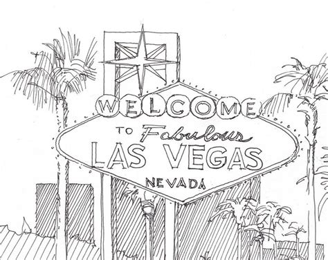 Las Vegas Sign Drawing Easy : Illustration About Las Vegas Sign With Space For Text ...