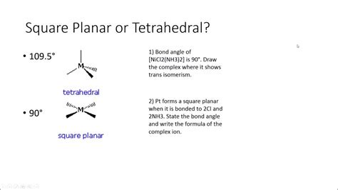 Stereoisomerism in Complex Ions (Transition Metals) - YouTube