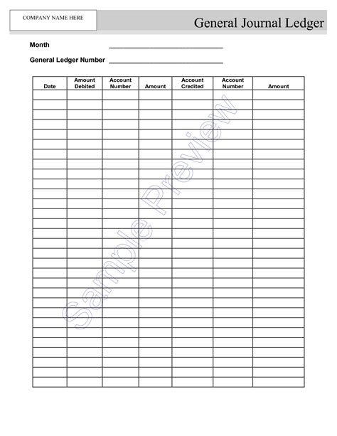 Self Employment Ledger Template Excel - Printable Word Searches