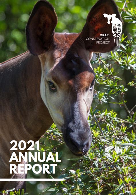 Annual Report 2020 — Okapi Conservation Project