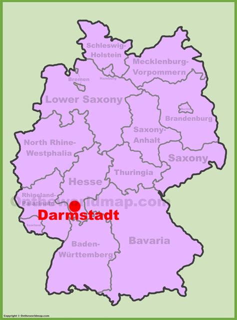 Darmstadt location on the Germany map