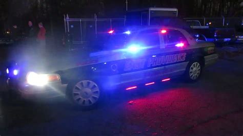 Police Car Lights - East Providence Police Cruiser 231 - YouTube