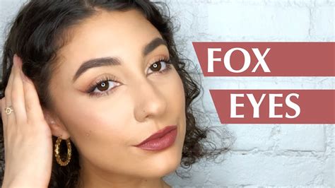 HOW TO: EASY FOX EYE LIFT MAKEUP TUTORIAL - YouTube