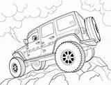 Free Jeep Coloring Pages To Print  Toy Story coloring Cars sketch template