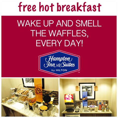 Enjoy a complimentary breakfast every morning at Hampton Inn & Suites, Robbinsville NJ # ...