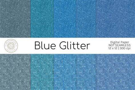 Blue Glitter Texture Pack Graphic by thedigitaldoodle · Creative Fabrica