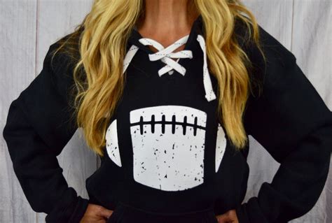 Football Sweatshirts Women. Football Shirt. Black Sports Hoodie ...