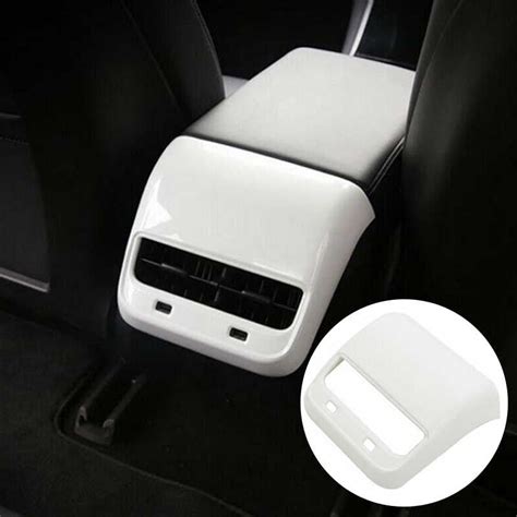 Tesla Model 3, Y, Rear Air Vent Outlet Cover Cap, Pearl White, 2017-20